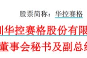 黄山华控赛格董事长、董秘、副总经理三高管同日辞职